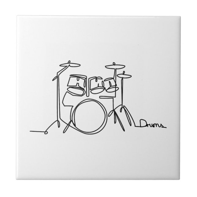 Drummer Music Design Um Tambor De Linha (Frente)