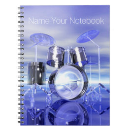 Drumset no caderno da música da praia