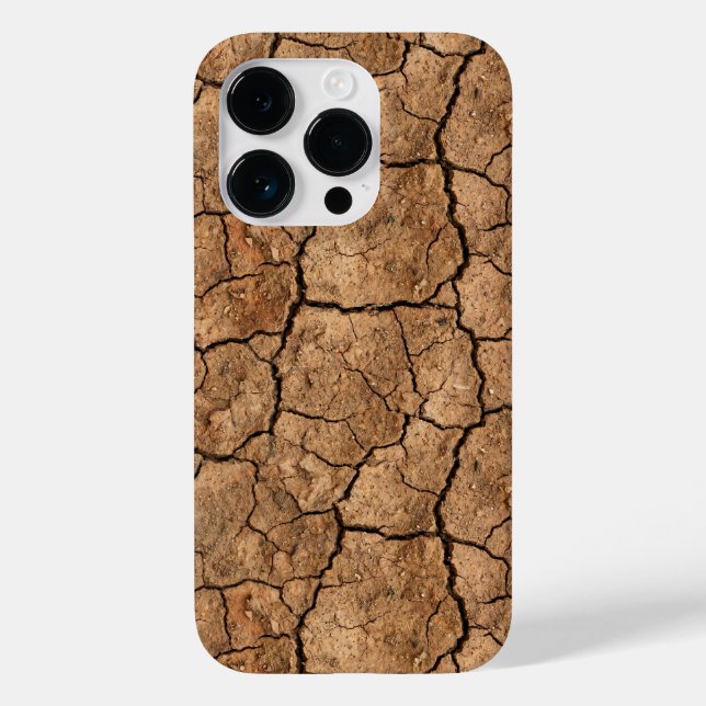 Dry Cracked Earth Texture iPhone Case (Verso)