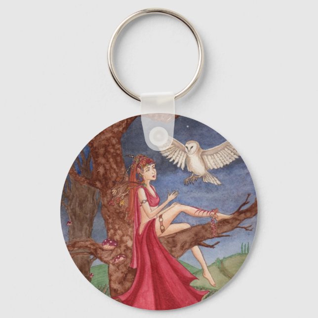 Dryad e o Chaveiro da Coruja da Noite (Frente)