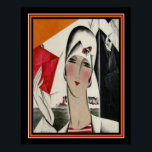 Dryden Art Deco Fashion Impressão 16 x 20 ca. 1922<br><div class="desc">Incrível,  colorido. Art Deco Impressão por Helen Dryden</div>