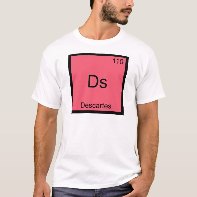 Ds - Camiseta Símbolo do Elemento Químico Divertid (Frente)