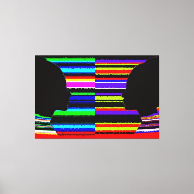 Dual Spectrum Silhouette Canvas (Frente)