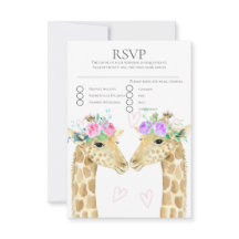 Duas Brides Giraffe Gay Lésbica RSVP