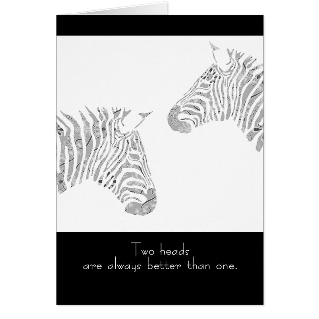 Duas cabeças são sempre melhores de um cartão das (Frente)