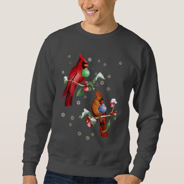 Duas camisas dos pássaros de Chirstmas (Frente)