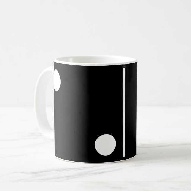 Duas canecas Black Domino (Frente Esquerda)