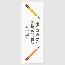 Duas Canetas são mais poderosas que uma caneta