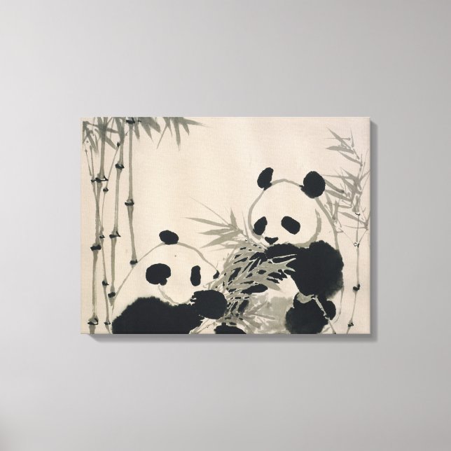 Duas Canvas Pandas (Frente)