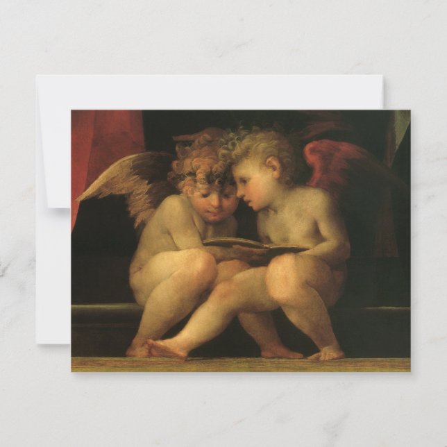 Duas Cherubs Lendo por Rosso Fiorentino, Angels (Frente)