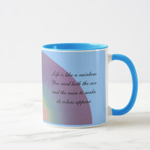 Duas cotações do arco-íris - caneca