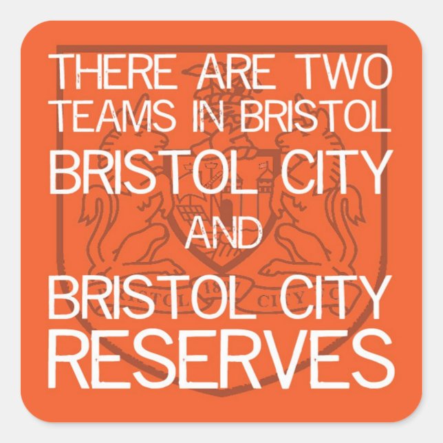 Duas equipes em Bristol... adesivos (Frente)