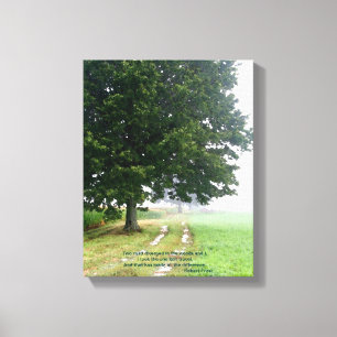 Duas Estradas Divergindo Canvas