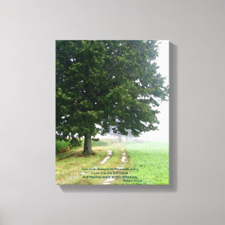 Duas Estradas Divergindo Canvas