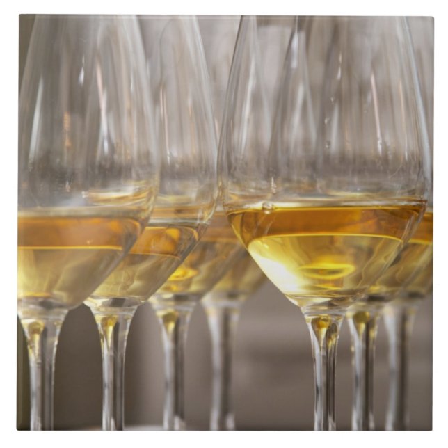 duas fileiras de copos para degustação de vinho co (Frente)