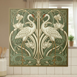 Duas Grous Art Nouveau Pat#10 Oliva Marfim ID1193