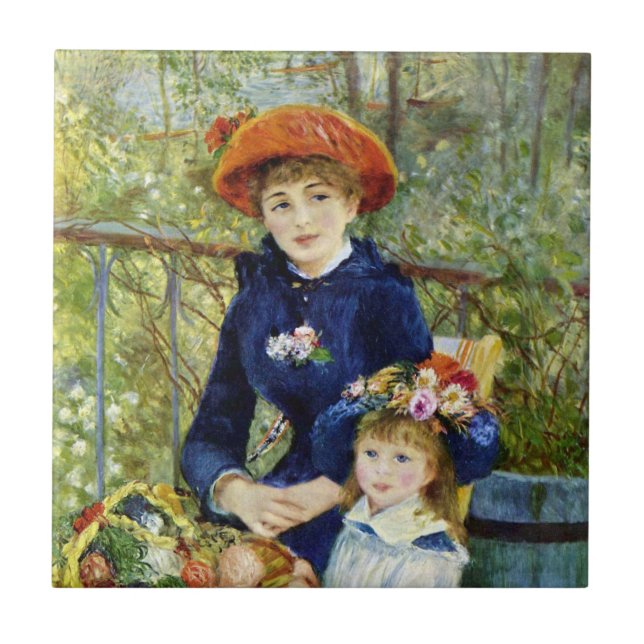 Duas Irmãs (Na Varanda) de Pierre Renoir (Frente)