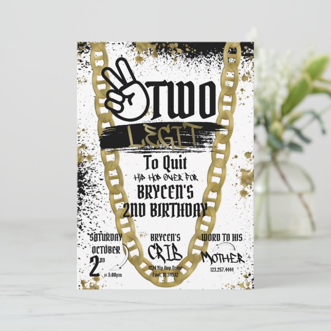 Duas Legendas para Sair do Convite de Aniversário (Em pé/Frente)