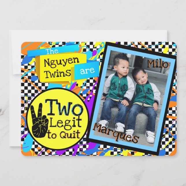 Duas Legitas a Sair|Foto de Aniversário Colorida d (Frente)