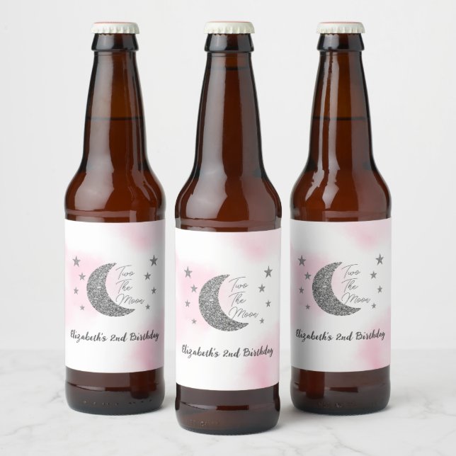 Duas Para a Lua Rótulo de Garrafa de Cerveja de 2º (Garrafas)