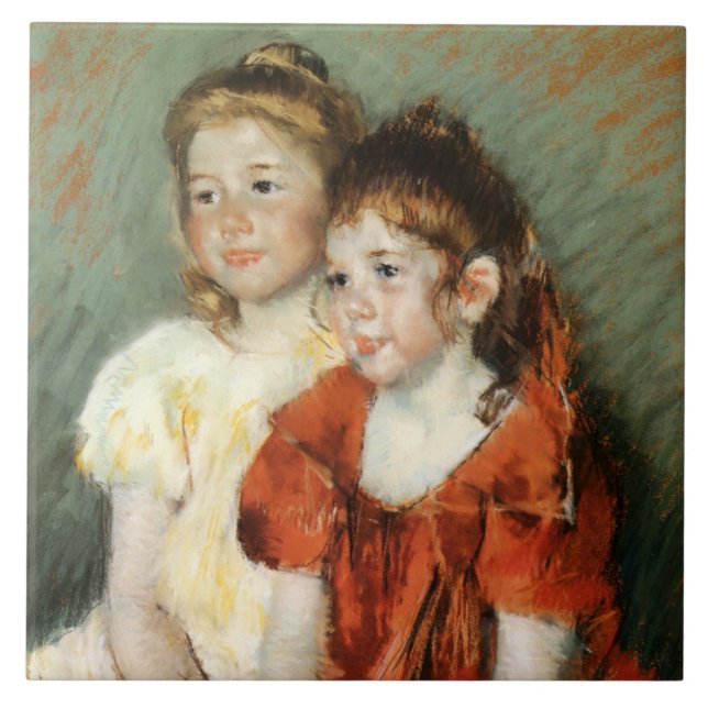 Duas raparigas doces (por Mary Cassatt) (Frente)