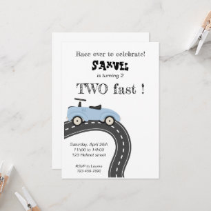 Duas ruas de aniversário rápido, convites para mod