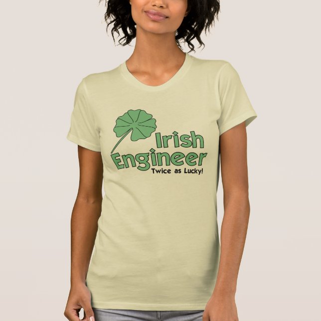 Duas Vezes Como Uma Camisa De T-Shirt Sortuda (Frente)