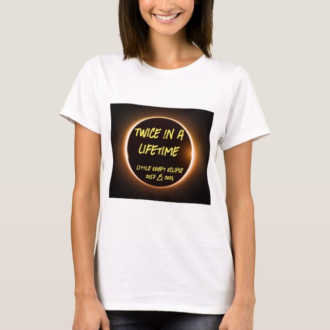 Duas Vezes Em Uma Camiseta Eclipse De Vida (Frente)