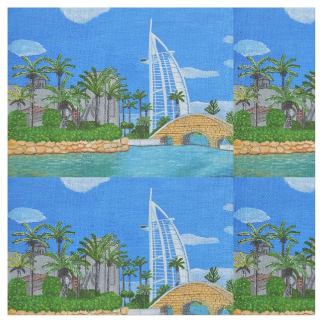 Dubai, tecido de algodão dos Emirados Árabes Unido (Detalhe)