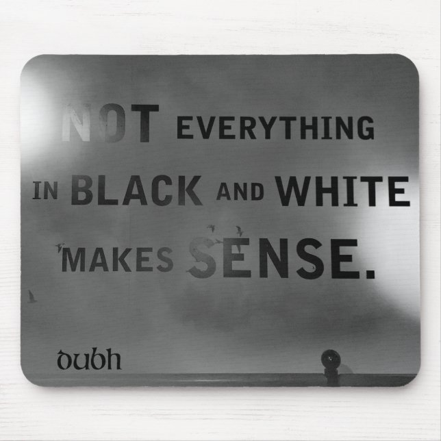 Dubh & Bán Mousepad (Frente)