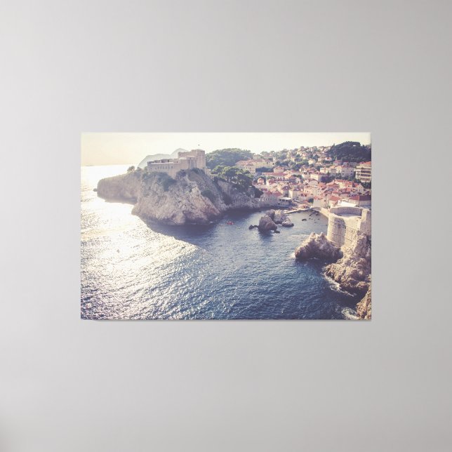 Dubrovnik Croácia no Sunset 60x38 Large Canvas (Frente)