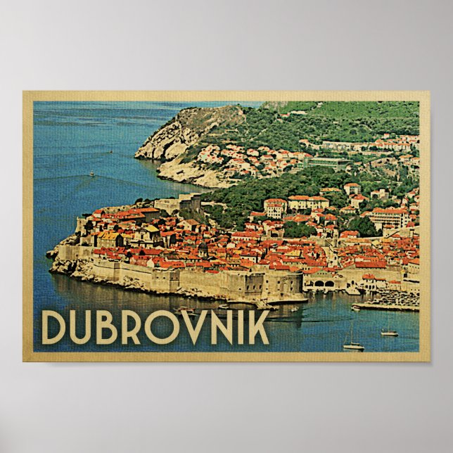 Dubrovnik Poster Poster Croácia (Frente)