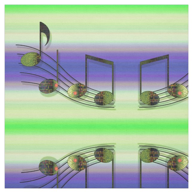 Dubstep nota o tecido (Modelo)