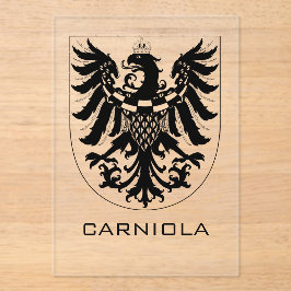 Duchy of Carniola Monochrome Heraldic Art