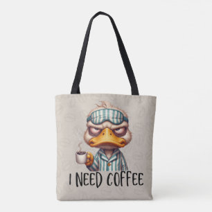 Duck Need Coffee Bolsa