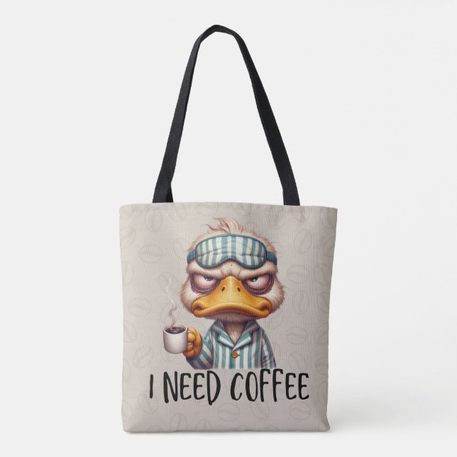 Duck Need Coffee Bolsa (Verso)