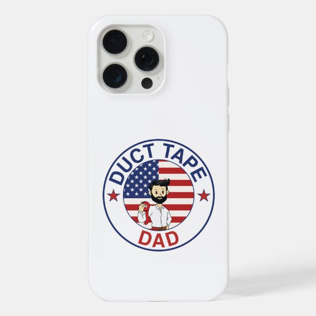 Duct Tape Dad - Capinha de iPhone (Verso)