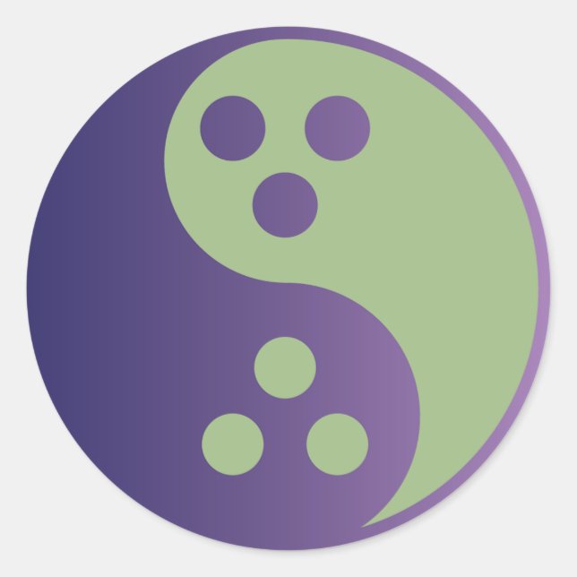 Dudeísmo grande adesivo redondo (Frente)