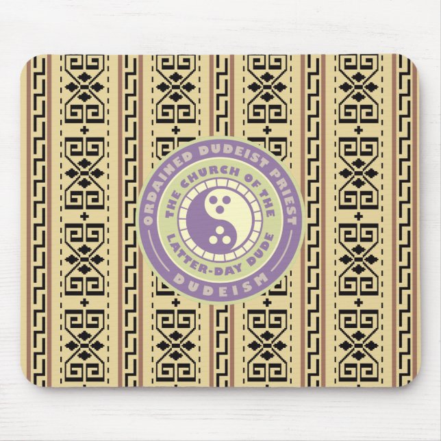Dudeísmo Ordenado Padre Mousepad (Frente)