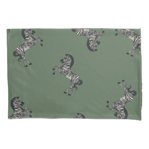 Dueling Zebra em Verde com estouro em reverso