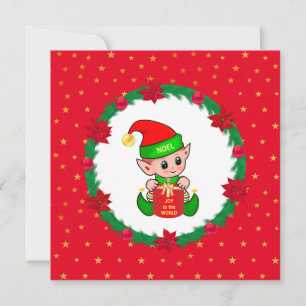 Duende de Natal, grinalda de pinheiro, poinsétia &
