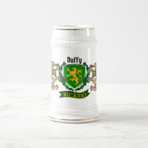 Duffy/O'Duffy Irish Shield Personalize Beer Caneca