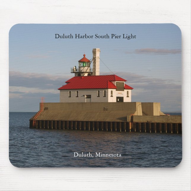 Duluth Harbor South Pier Light Mousepad (Frente)