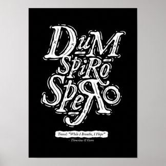 Dum Spiro - Poster - Preto