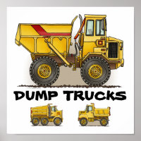 Dump Truck Poster Impressão