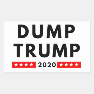 Dump Trump 2020 - adesivos retangulares