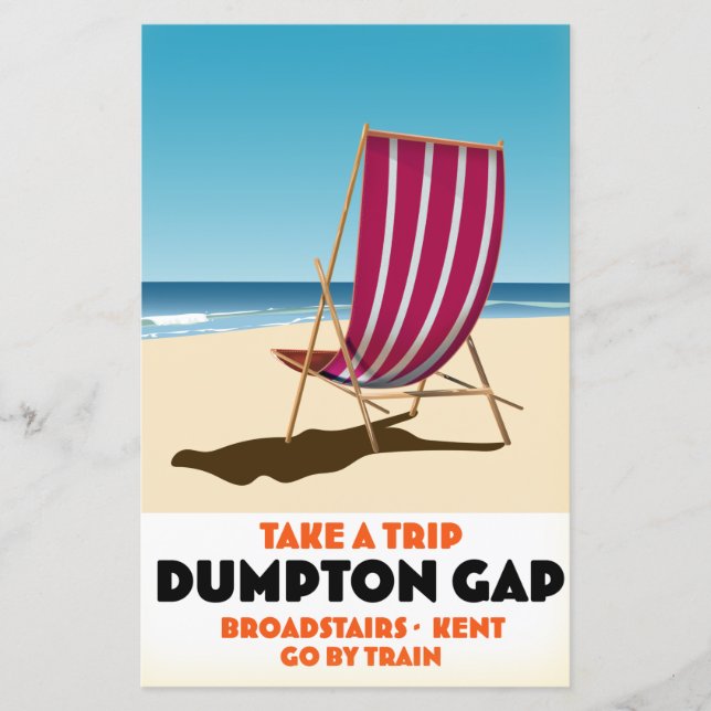 Dumpton Gap Broadescadas Kent poster Postca (Frente)
