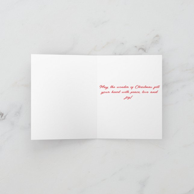 Dunas de areia Cartão de praia de Natal dobrado (Interior)