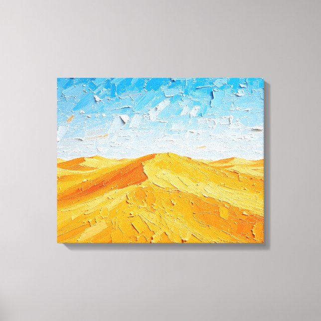 Dunas de ouro na Canvas Premium Sunset (Frente)
