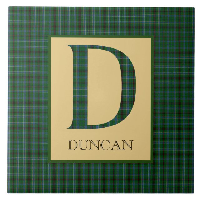 Duncan Tartan Monograma D (Frente)